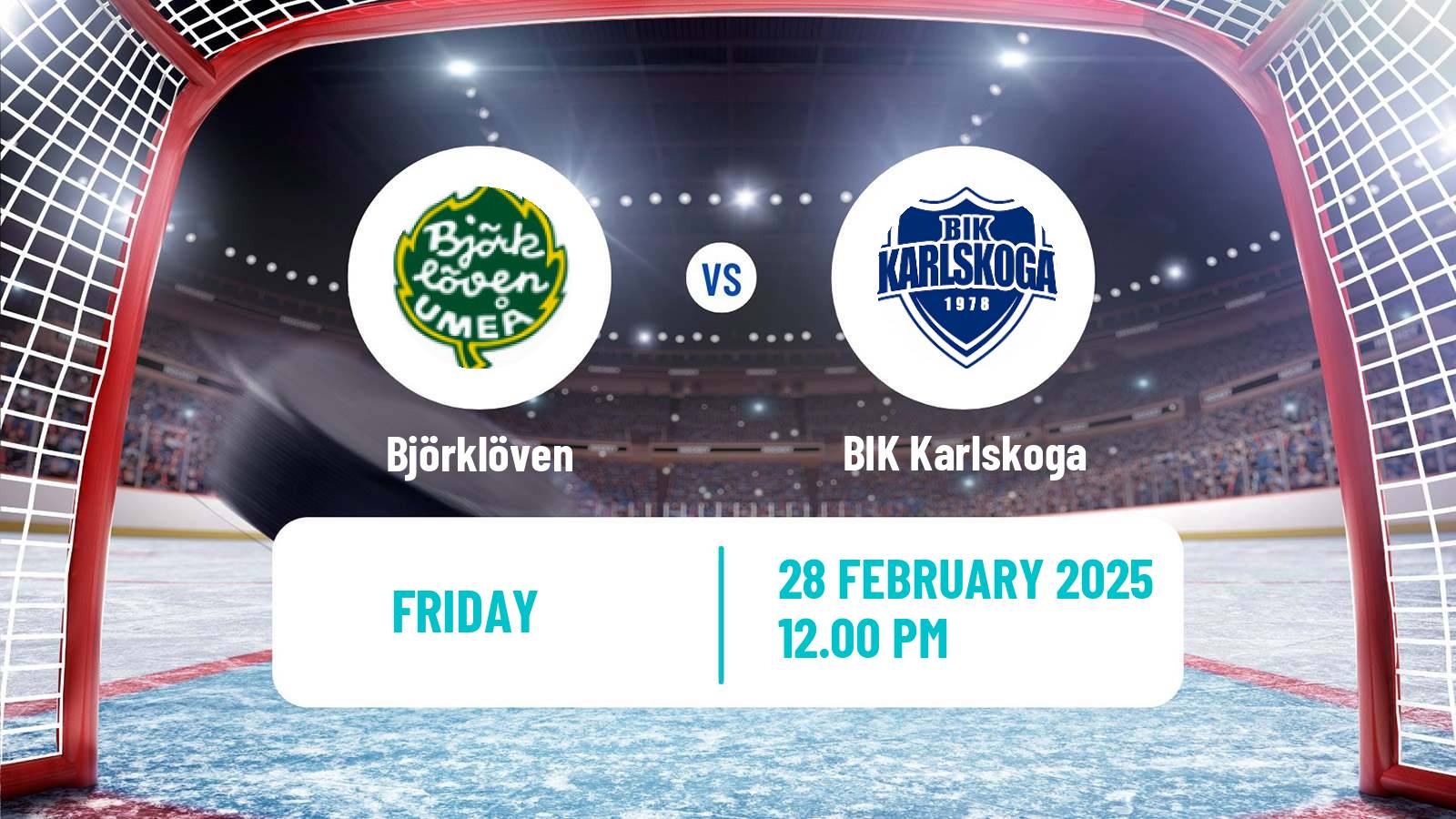 Hockey Swedish Hockey Allsvenskan Björklöven - BIK Karlskoga