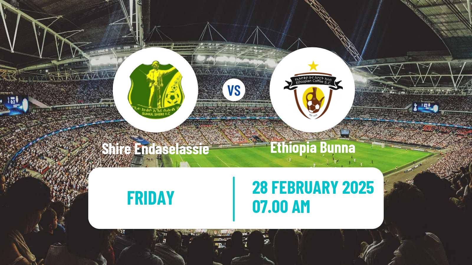 Soccer Ethiopian Premier League Shire Endaselassie - Ethiopia Bunna