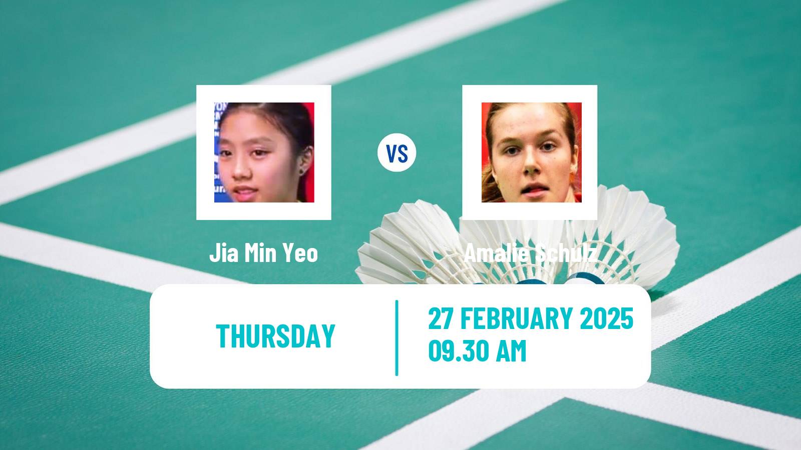 Badminton BWF World Tour German Open Women Jia Min Yeo - Amalie Schulz