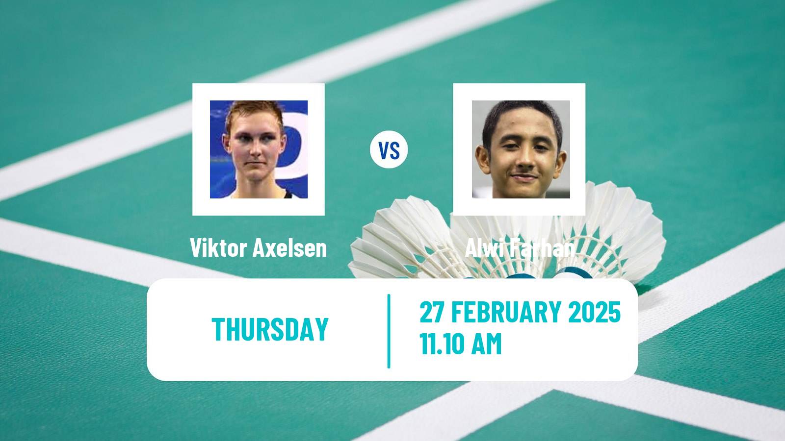 Badminton BWF World Tour German Open Men Viktor Axelsen - Alwi Farhan