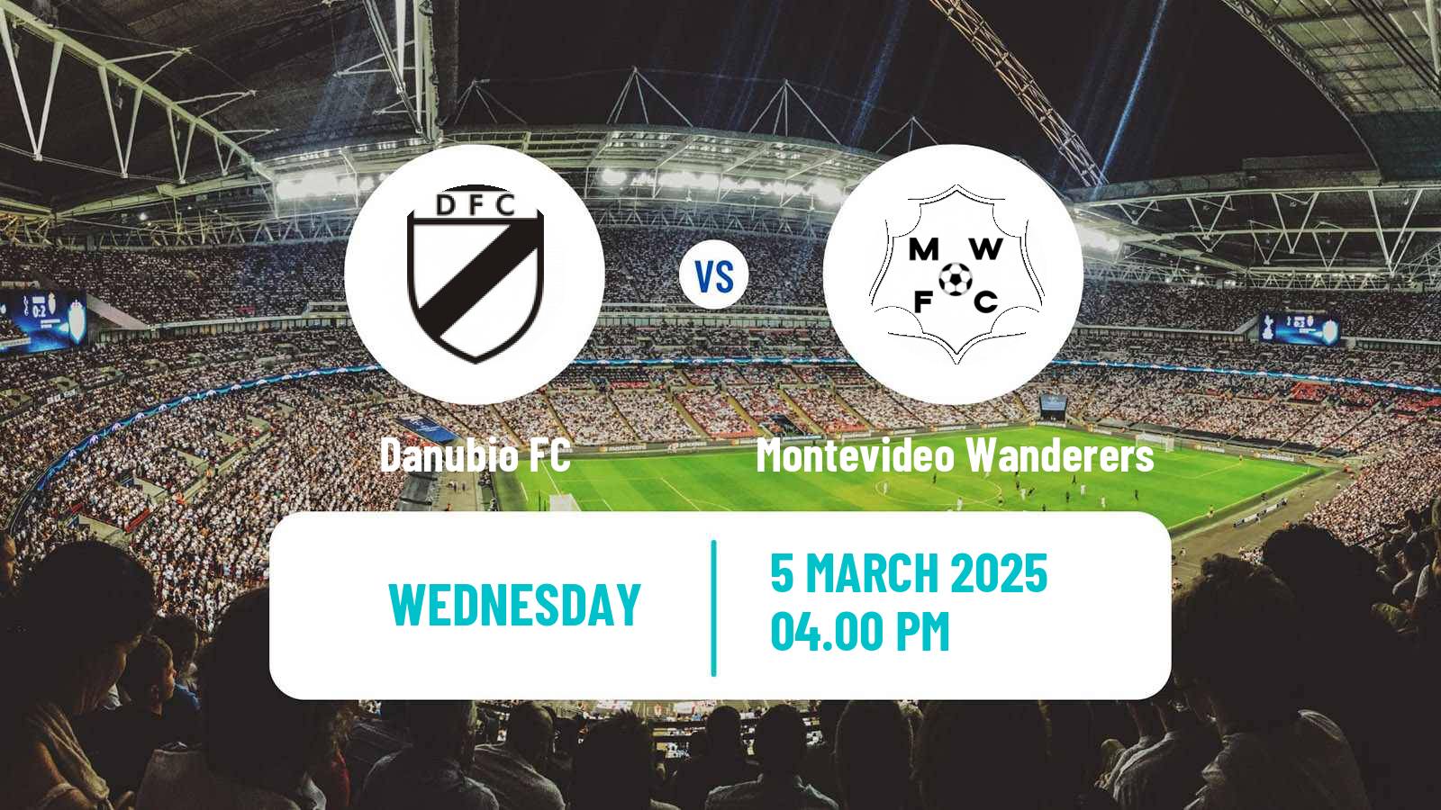 Soccer Uruguayan Primera Division Danubio - Montevideo Wanderers