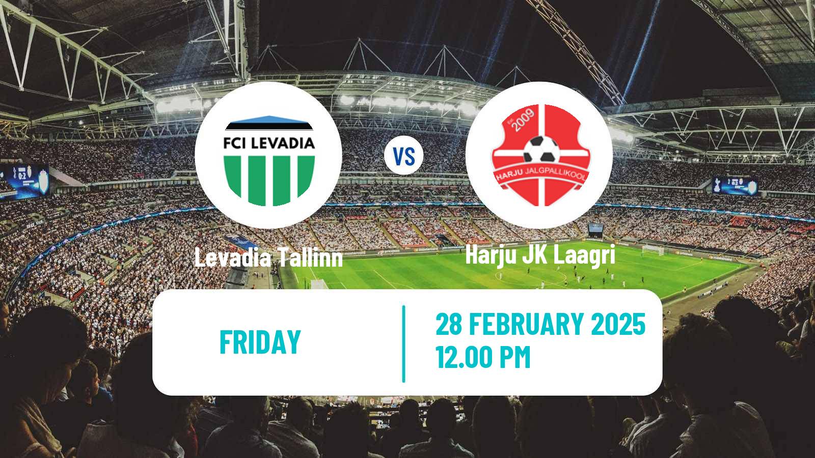 Soccer Estonian Meistriliiga Levadia Tallinn - Harju JK Laagri