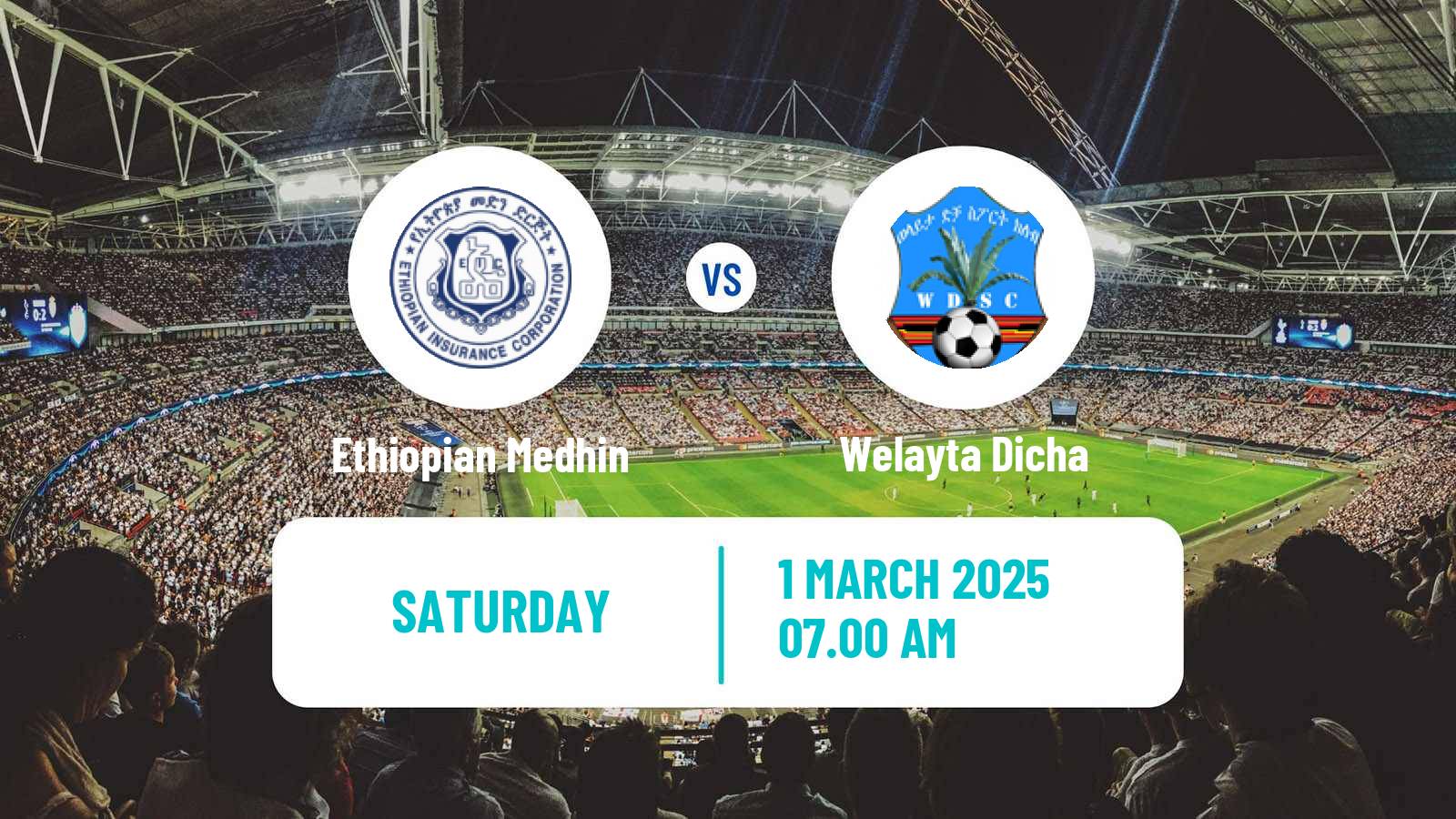 Soccer Ethiopian Premier League Ethiopian Medhin - Welayta Dicha