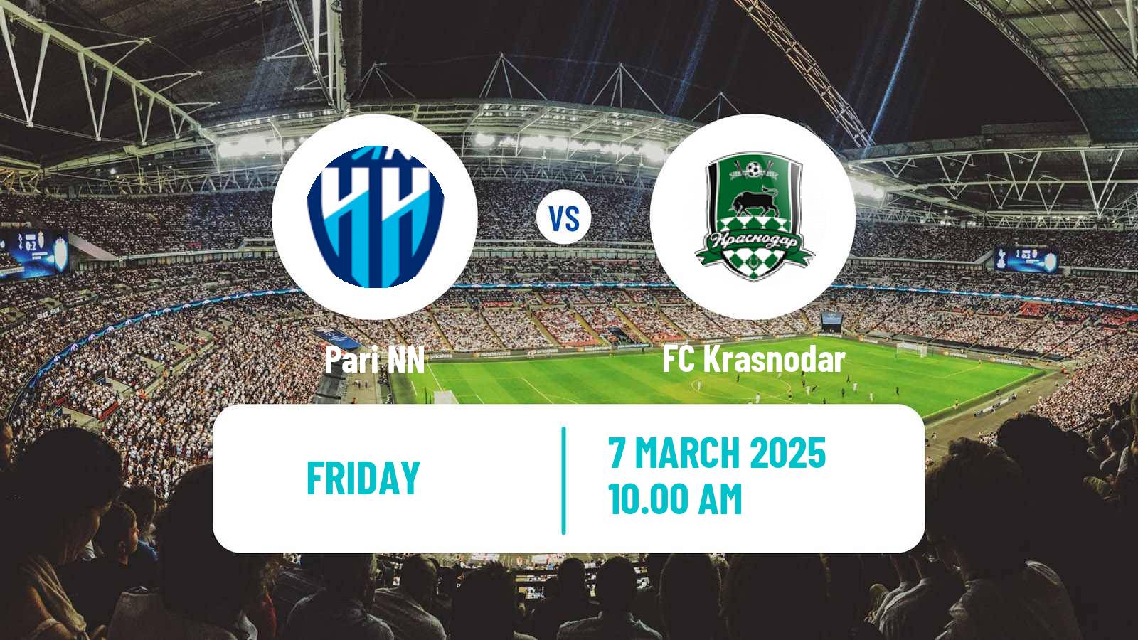 Soccer Russian Premier League Pari NN - Krasnodar