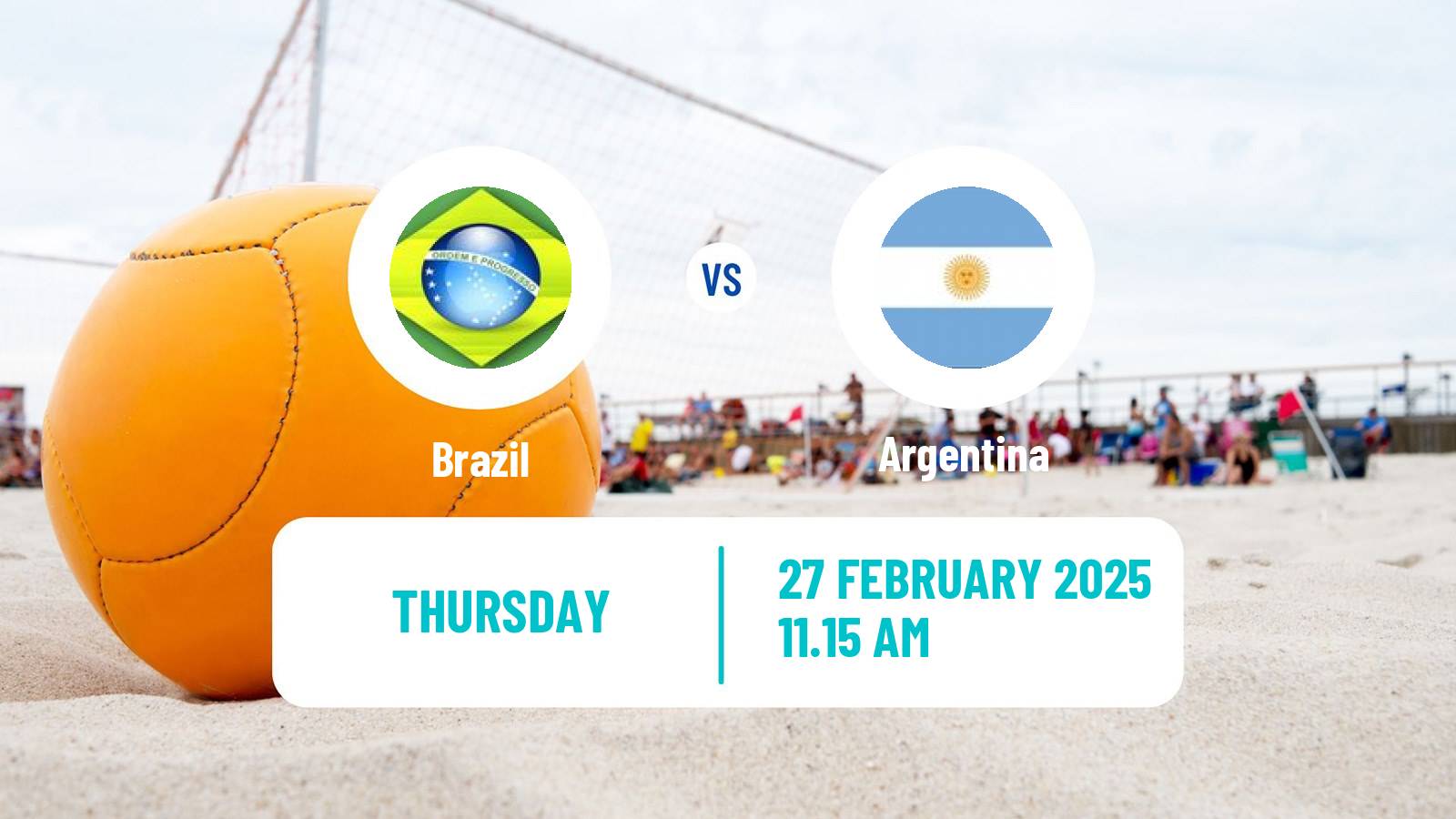 Beach soccer Copa America Brazil - Argentina