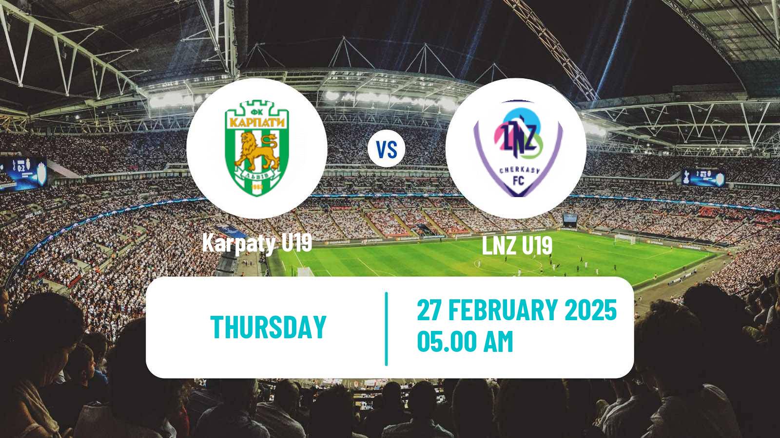 Soccer Ukrainian U19 League Karpaty U19 - LNZ U19