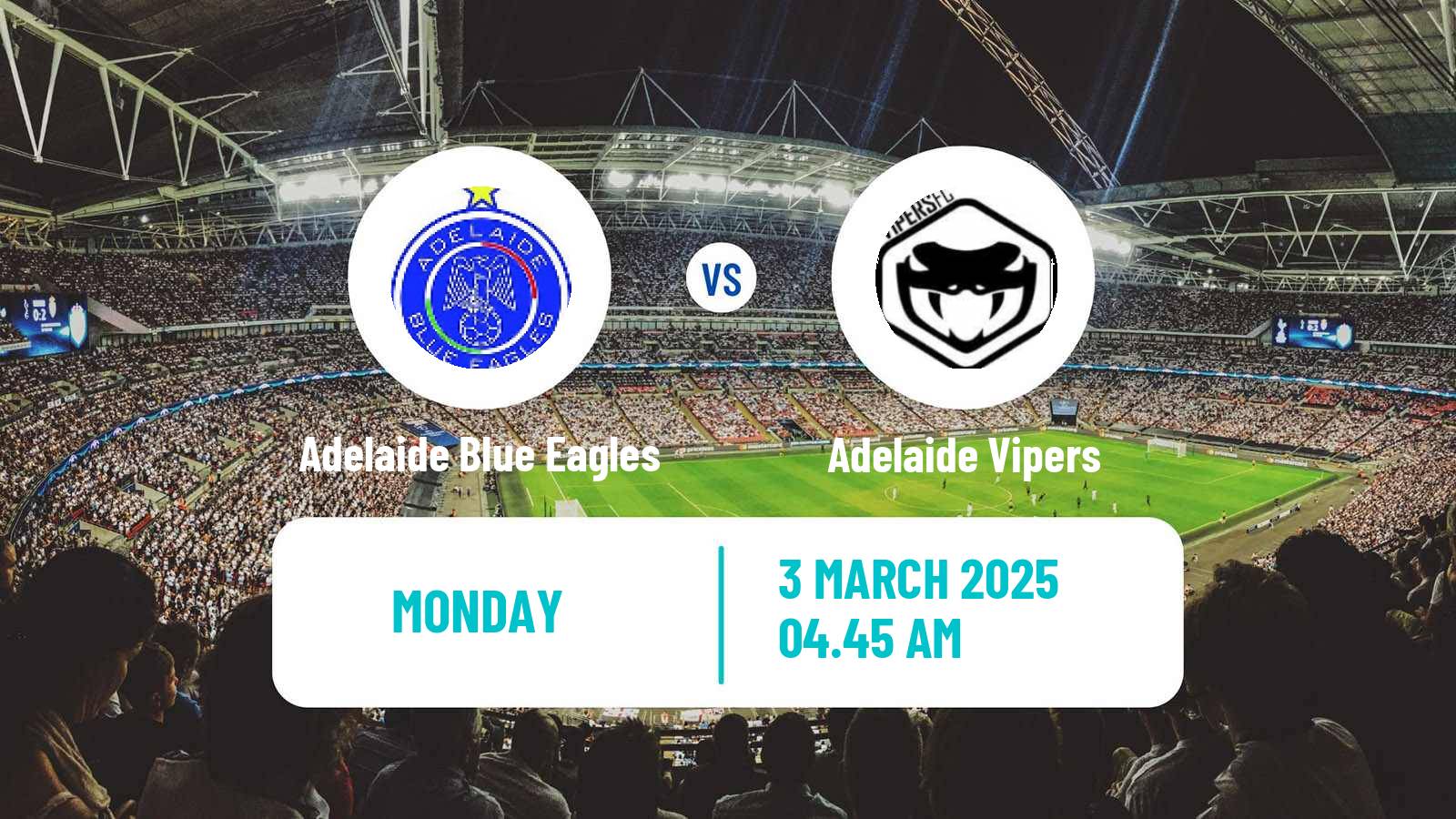 Soccer Australian SA State League Adelaide Blue Eagles - Adelaide Vipers