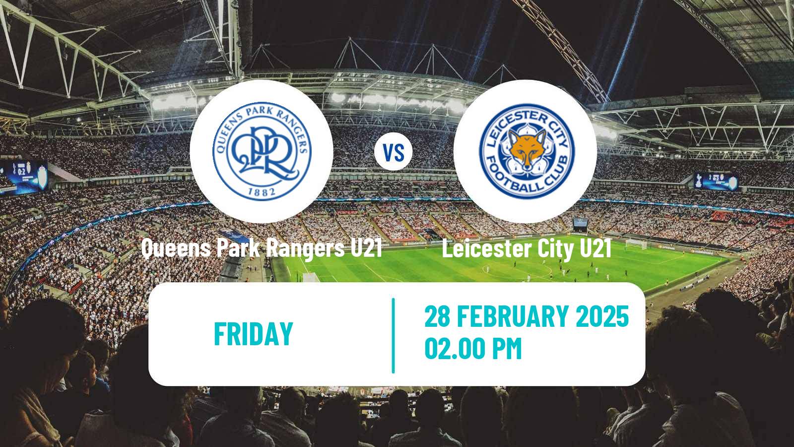 Soccer English Premier League Cup Queens Park Rangers U21 - Leicester City U21