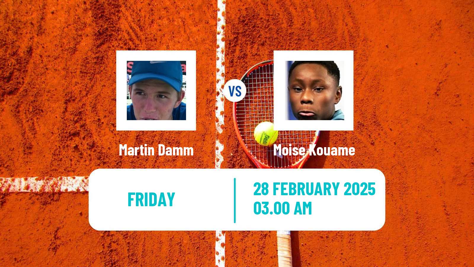 Tennis ITF M15 Sharm Elsheikh 5 Men Martin Damm - Moise Kouame