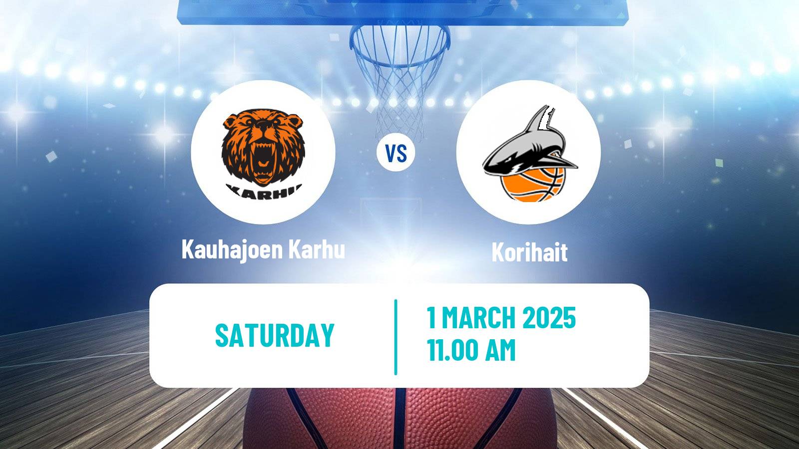 Basketball Finnish Korisliiga Kauhajoen Karhu - Korihait