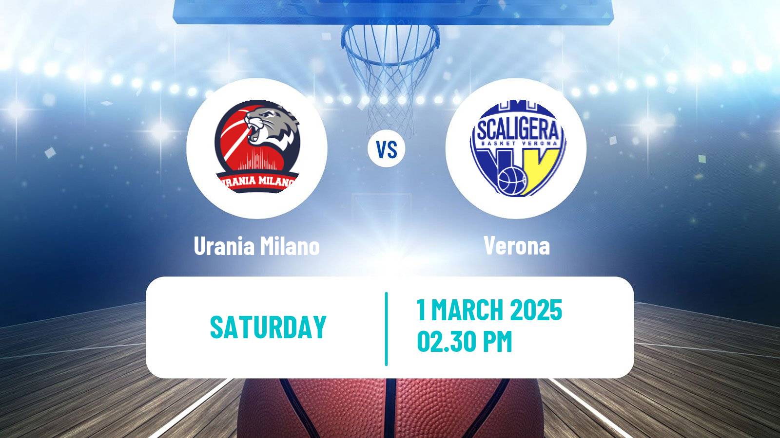 Basketball Italian Serie A2 Basketball Urania Milano - Verona