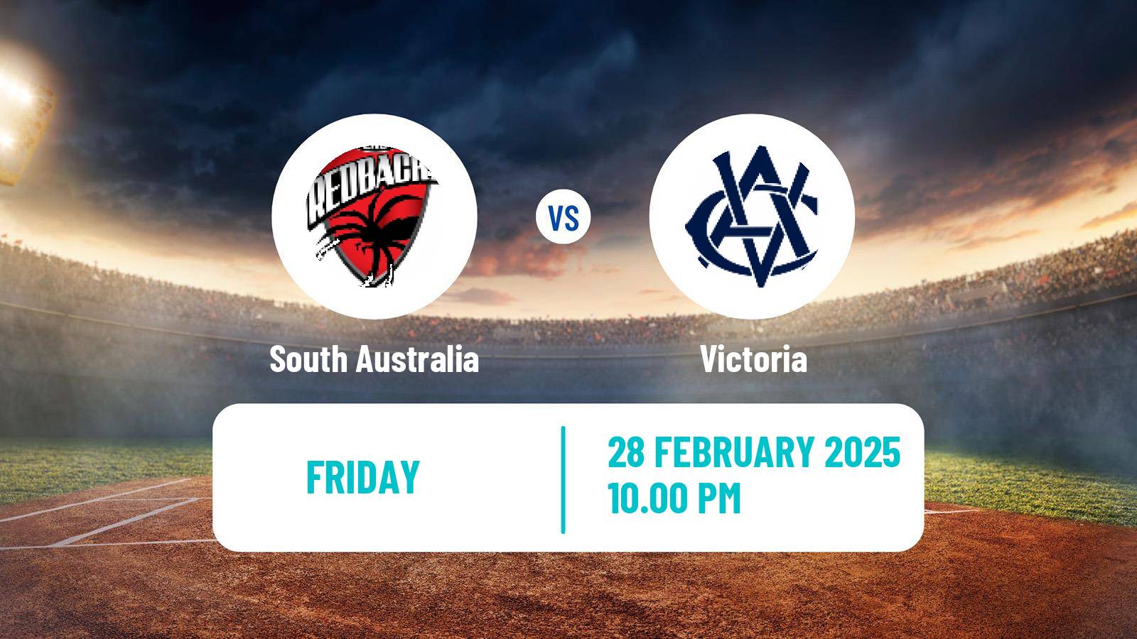 Cricket Australian One-Day Cup South Australia - Victoria