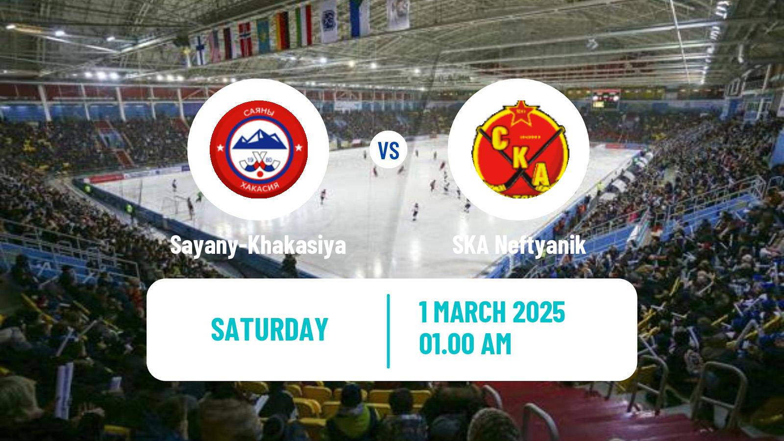 Bandy Russian Super League Bandy Sayany-Khakasiya - SKA Neftyanik