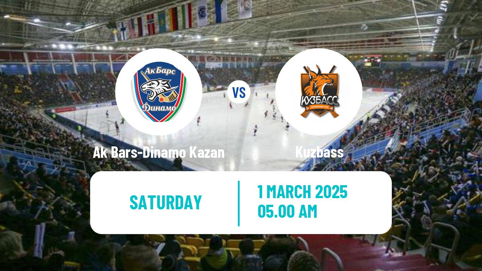 Bandy Russian Super League Bandy Ak Bars-Dinamo Kazan - Kuzbass