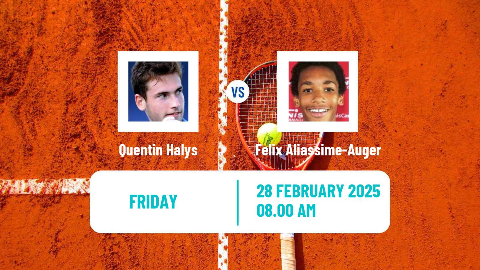 Tennis ATP Dubai Quentin Halys - Felix Aliassime-Auger