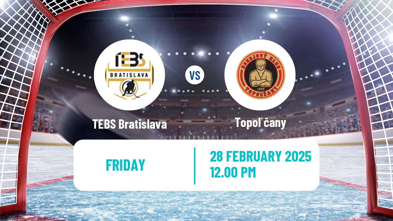 Hockey Slovak 1 Liga Hockey TEBS Bratislava - Topoľčany