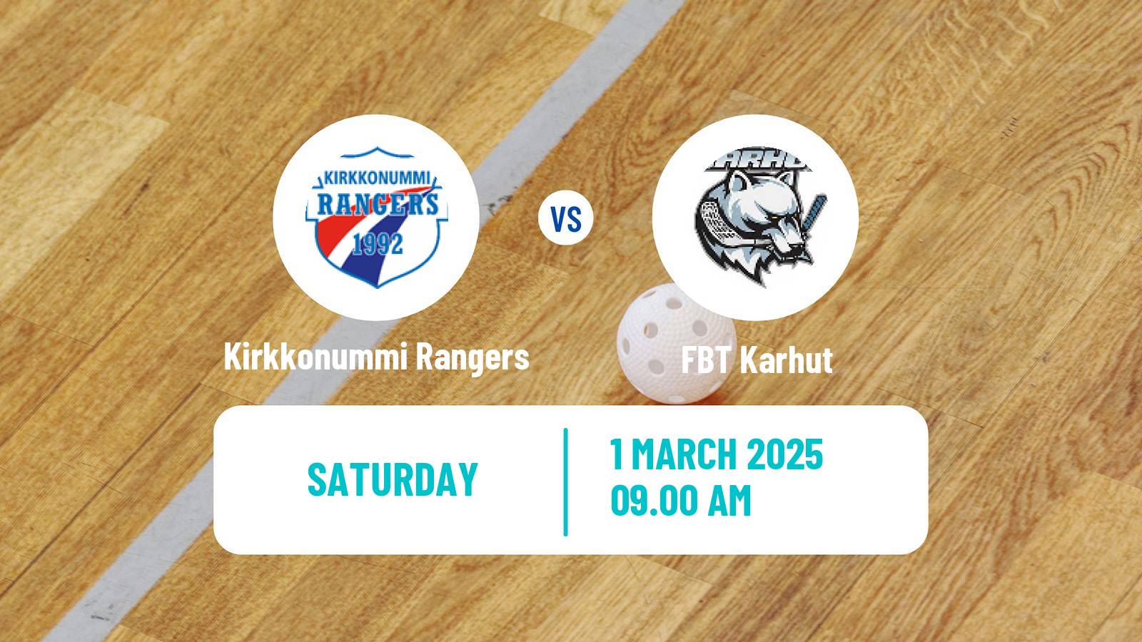 Floorball Finnish Divari Kirkkonummi Rangers - Karhut