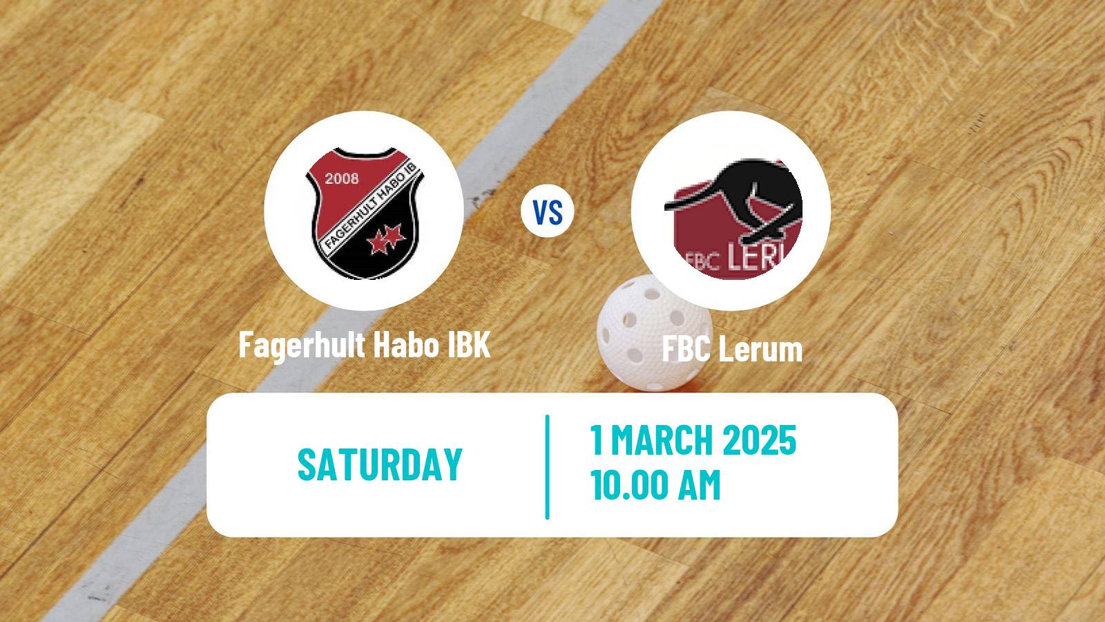 Floorball Swedish Allsvenskan Floorball Fagerhult Habo IBK - Lerum