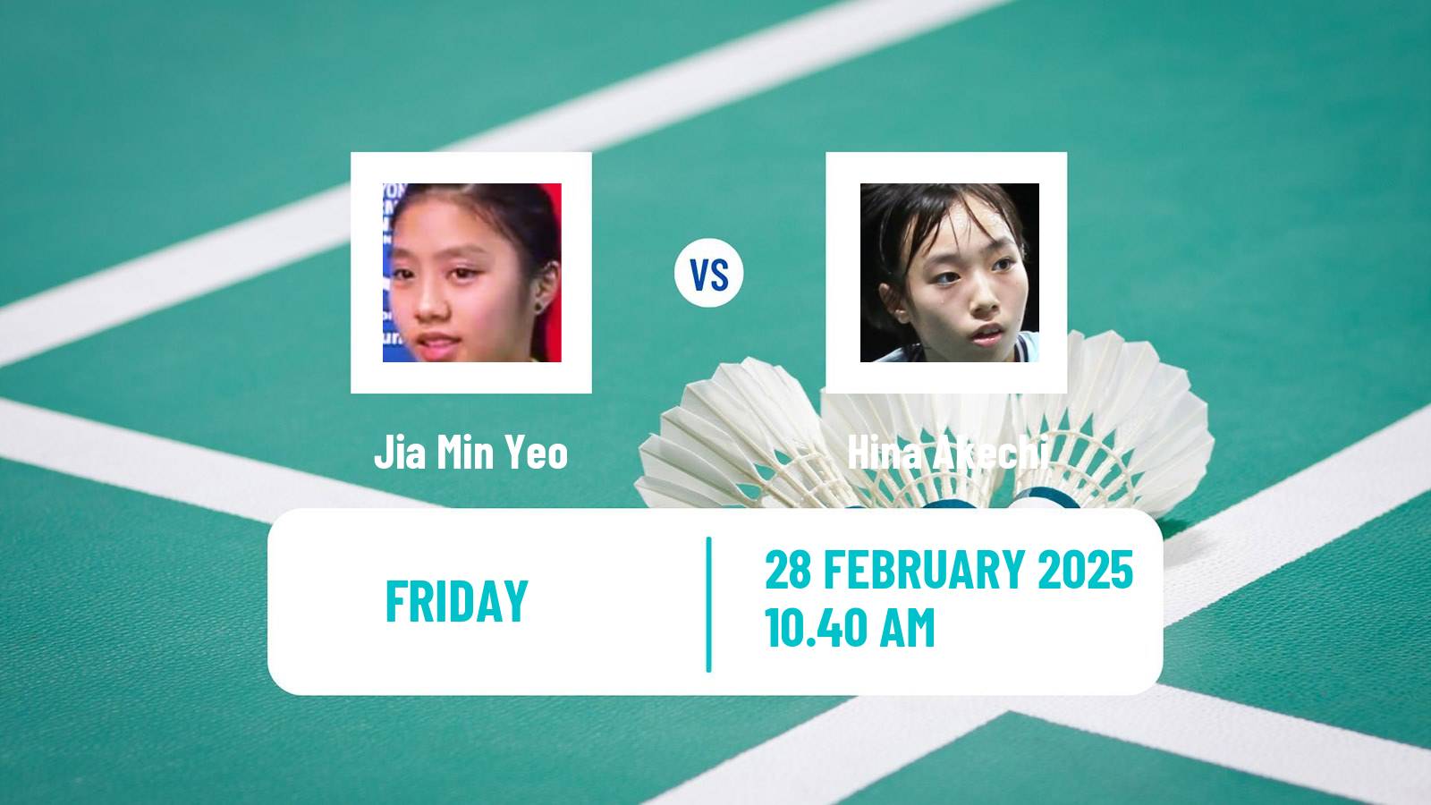 Badminton BWF World Tour German Open Women Jia Min Yeo - Hina Akechi