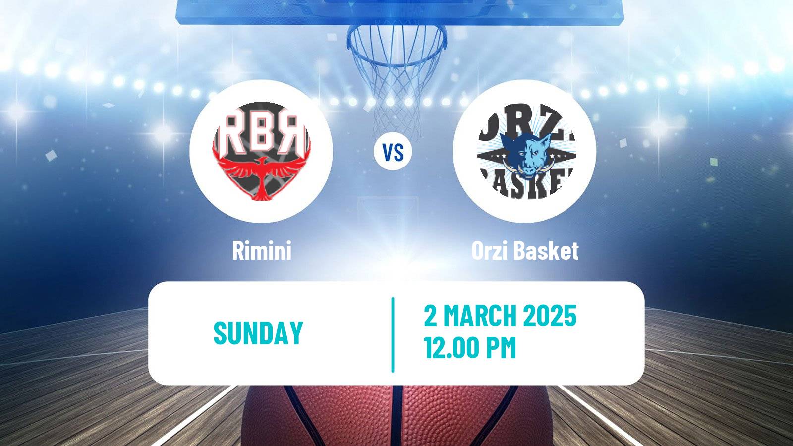 Basketball Italian Serie A2 Basketball Rimini - Orzi Basket