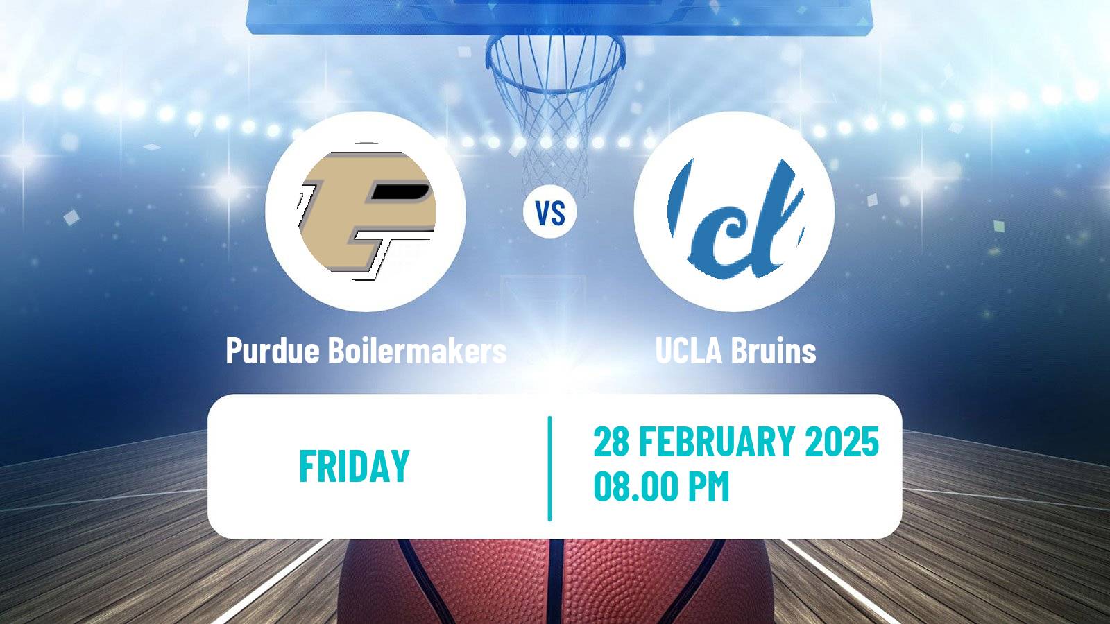 Basketball NCAA College Basketball Purdue Boilermakers - UCLA Bruins