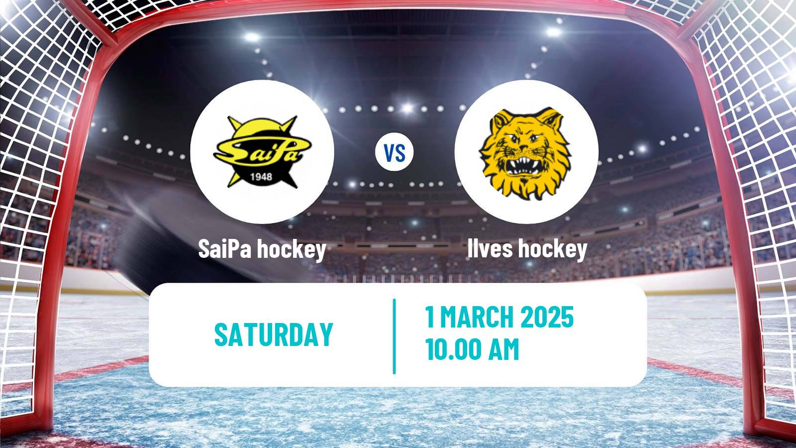 Hockey Finnish SM-liiga SaiPa - Ilves