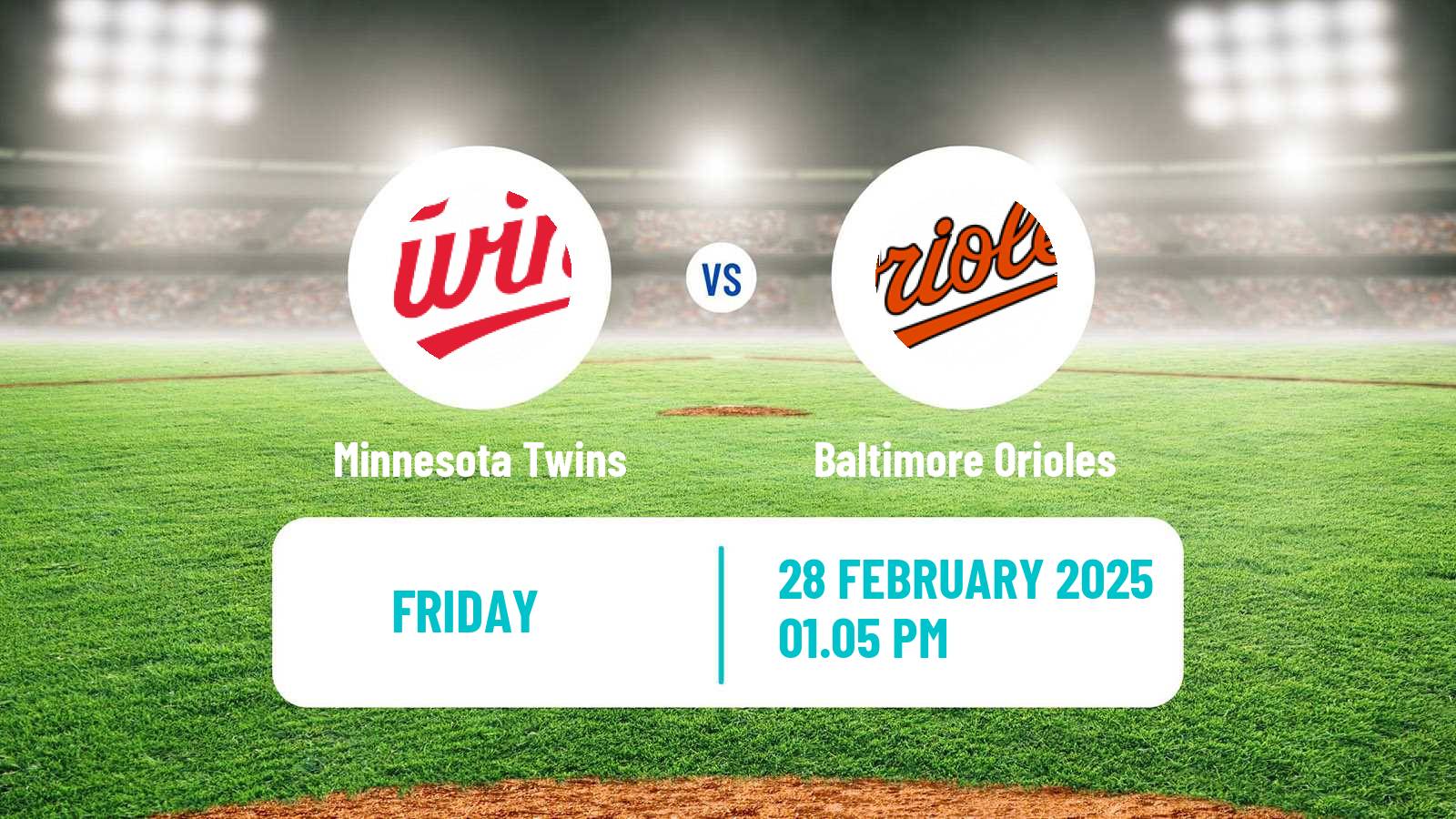 Baseball MLB Spring Training Minnesota Twins - Baltimore Orioles