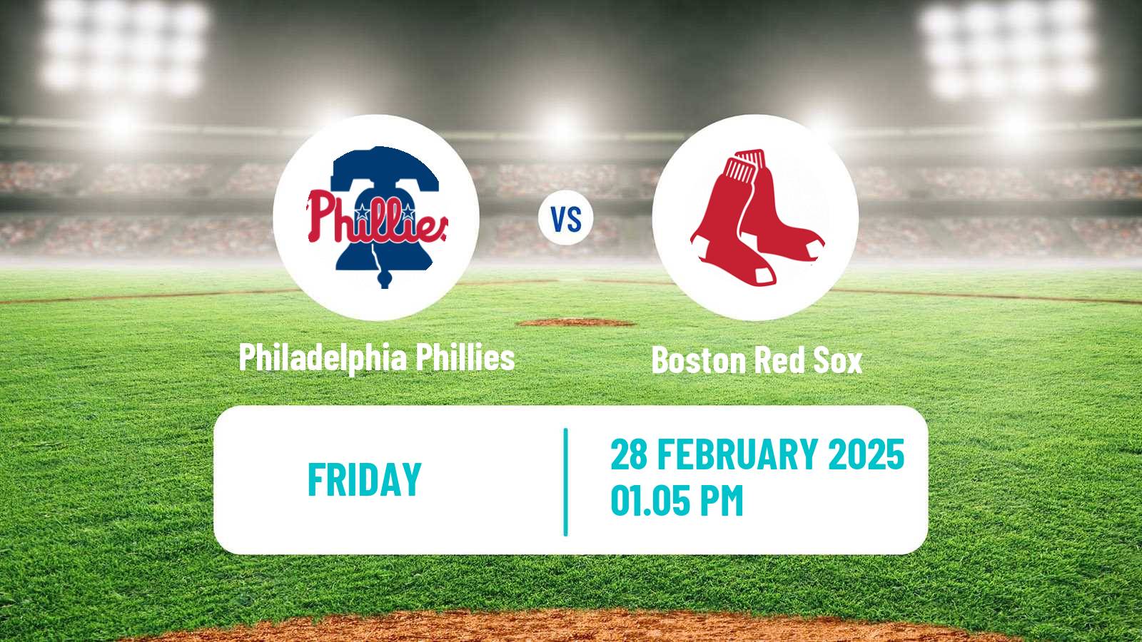 Baseball MLB Spring Training Philadelphia Phillies - Boston Red Sox