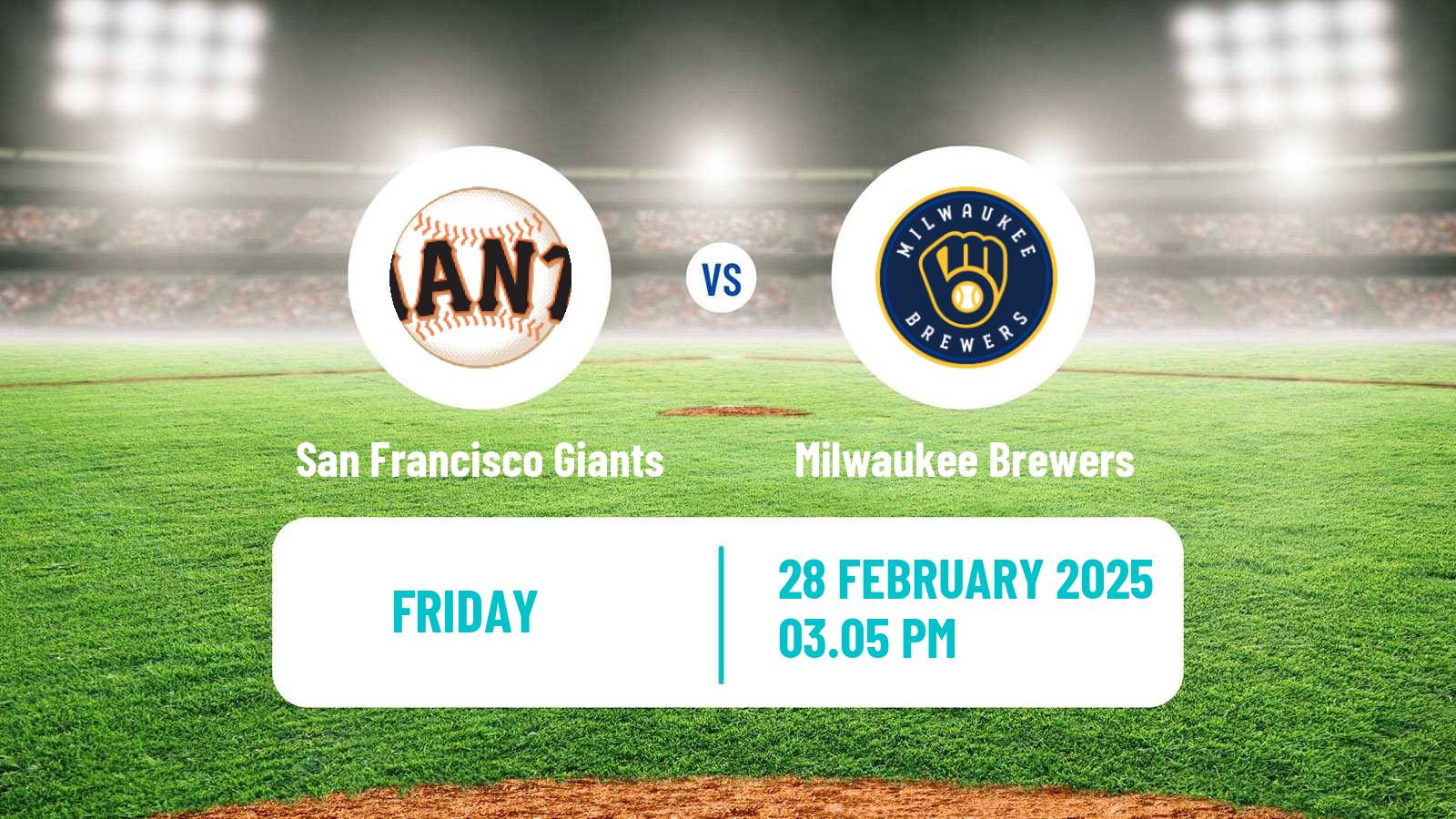 Baseball MLB Spring Training San Francisco Giants - Milwaukee Brewers