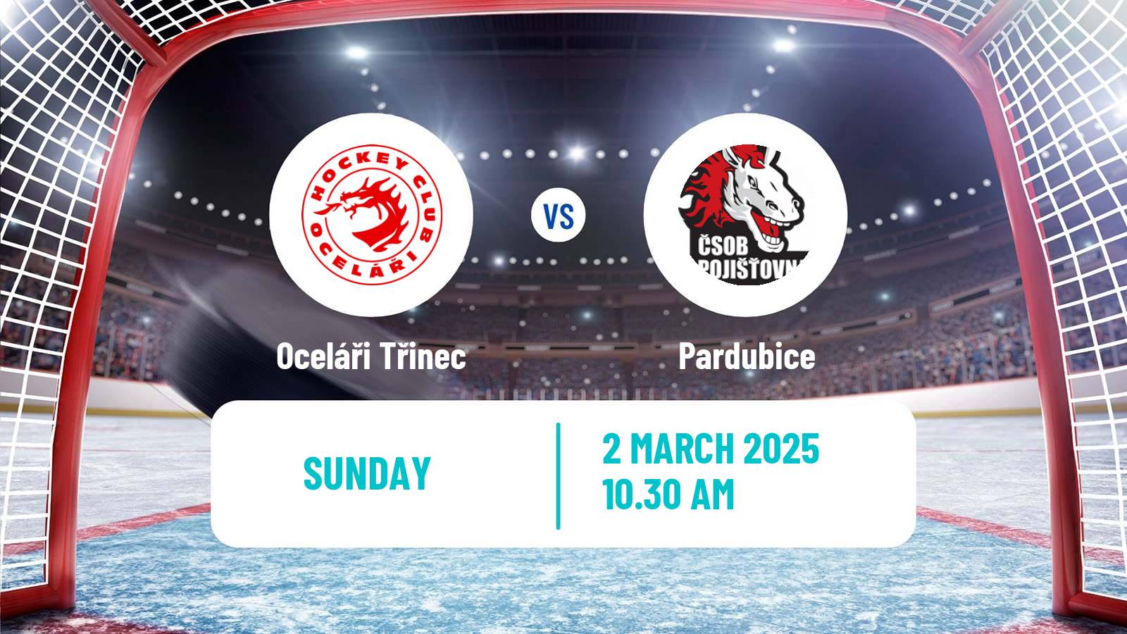 Hockey Czech Extraliga Oceláři Třinec - Pardubice