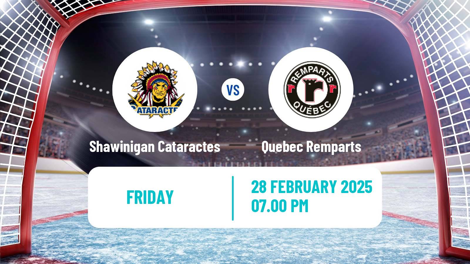 Hockey QMJHL Shawinigan Cataractes - Quebec Remparts