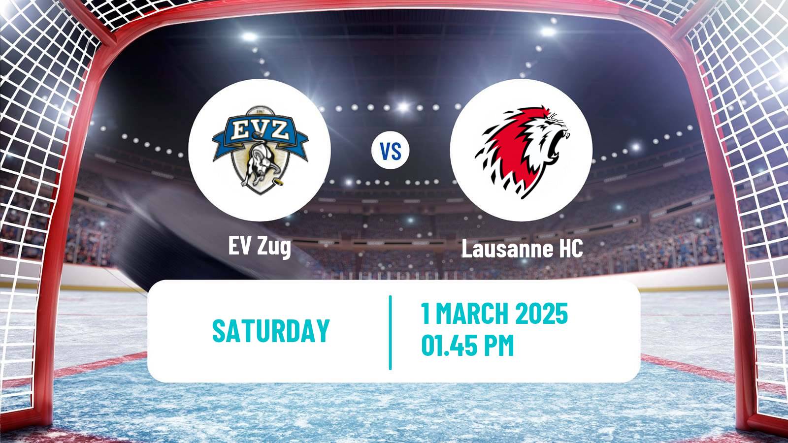 Hockey Swiss National League Hockey EV Zug - Lausanne HC