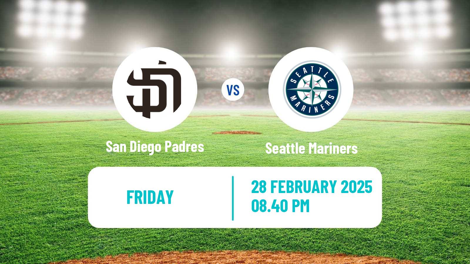 Baseball MLB Spring Training San Diego Padres - Seattle Mariners