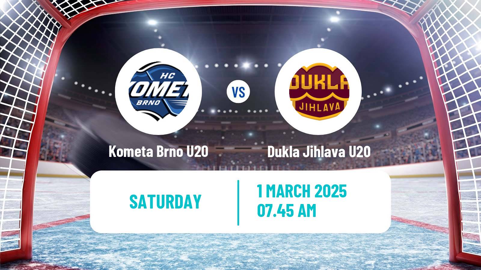 Hockey Czech ELJ Kometa Brno U20 - Dukla Jihlava U20