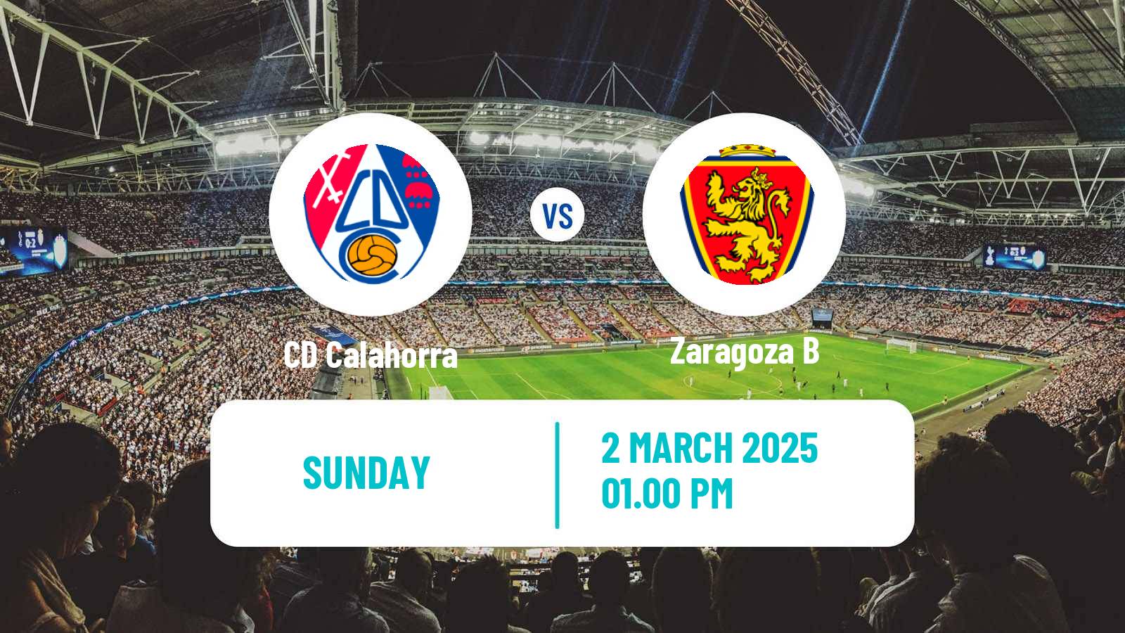 Soccer Spanish Segunda RFEF - Group 2 Calahorra - Zaragoza B