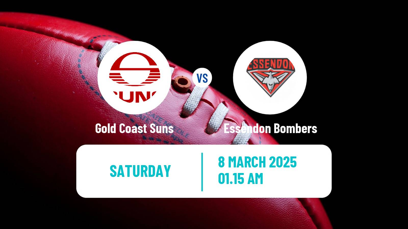 Aussie rules AFL Gold Coast Suns - Essendon Bombers