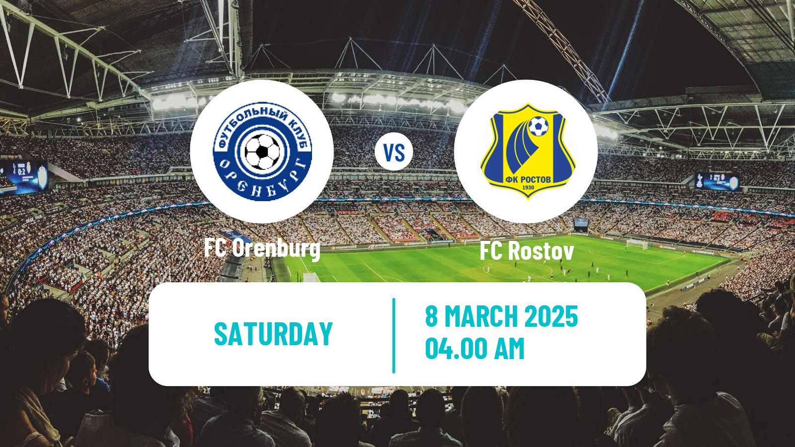 Soccer Russian Premier League Orenburg - Rostov