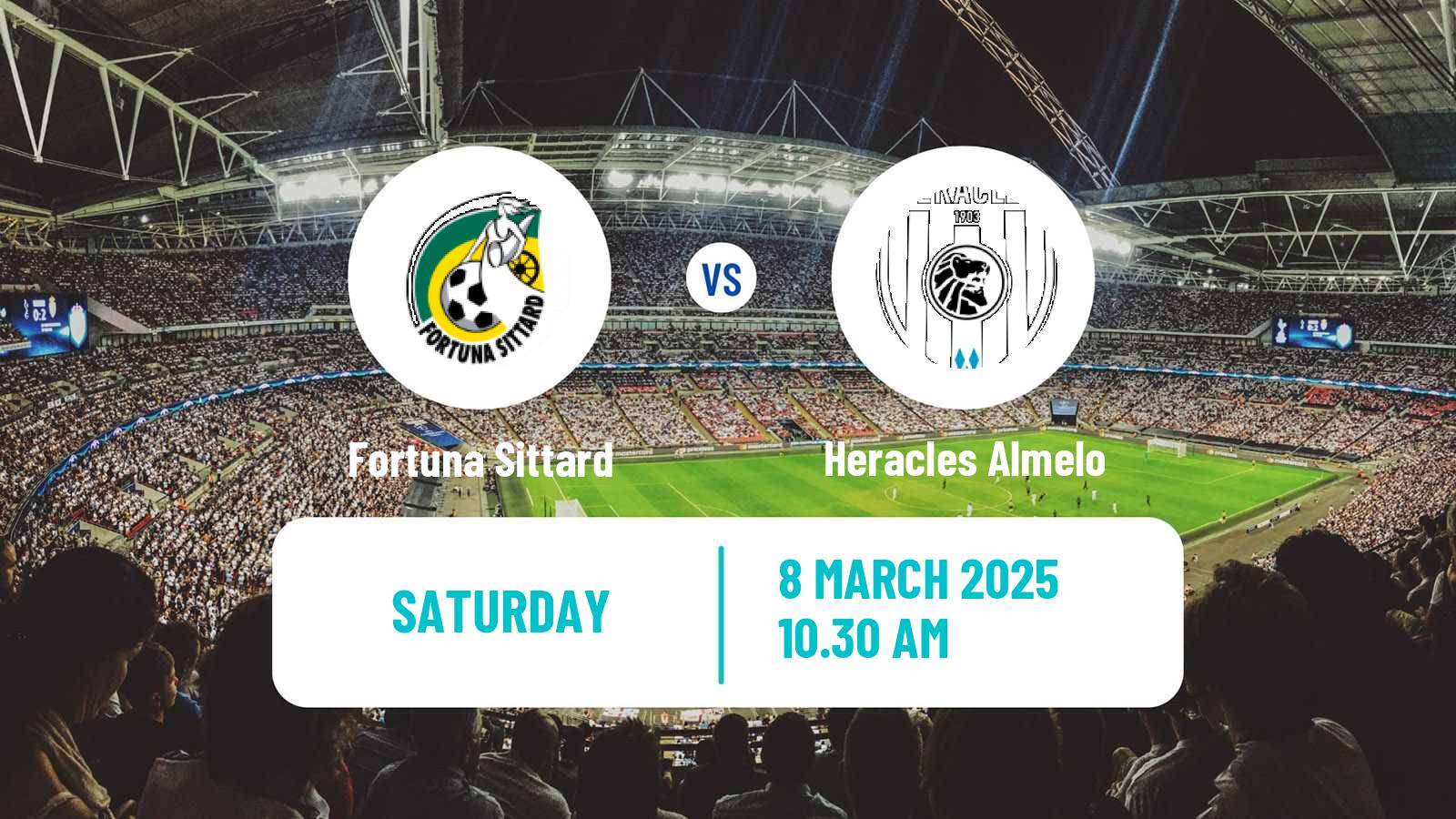 Soccer Dutch Eredivisie Fortuna Sittard - Heracles Almelo