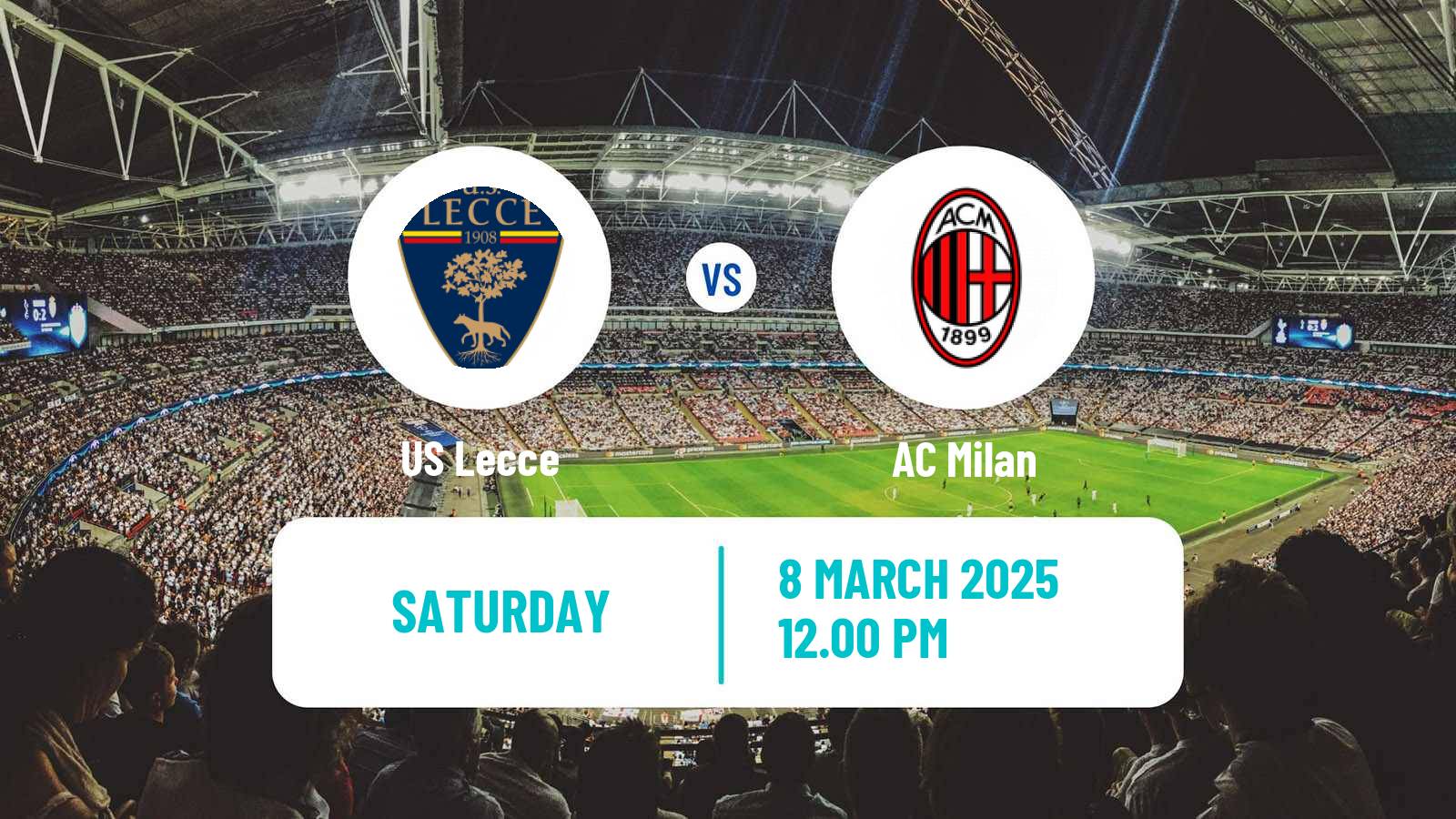 Soccer Italian Serie A Lecce - Milan