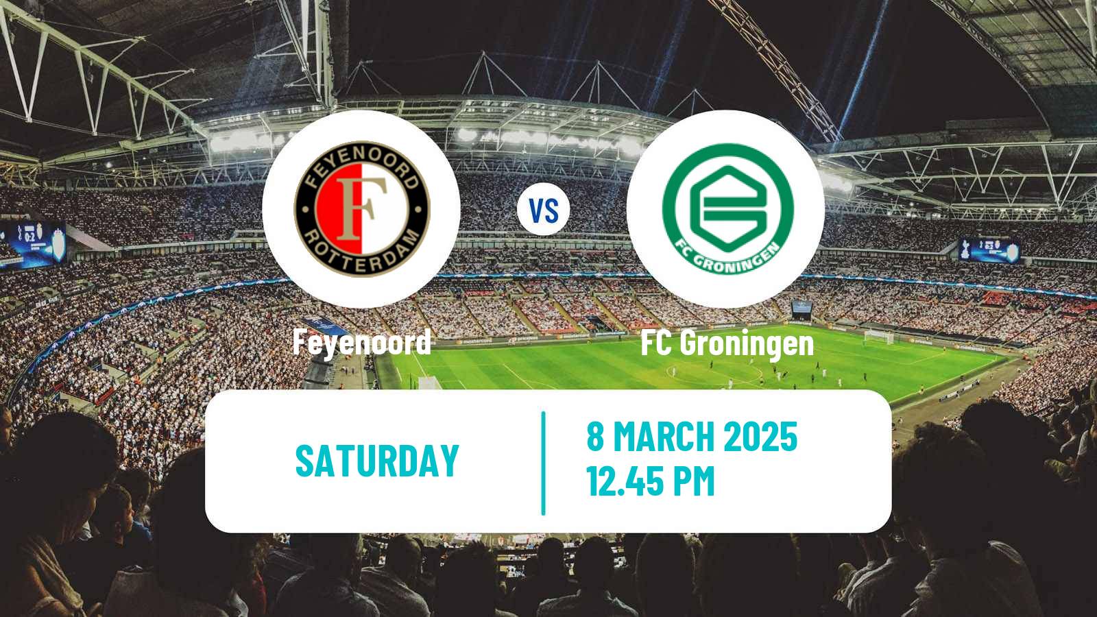 Soccer Dutch Eredivisie Feyenoord - Groningen