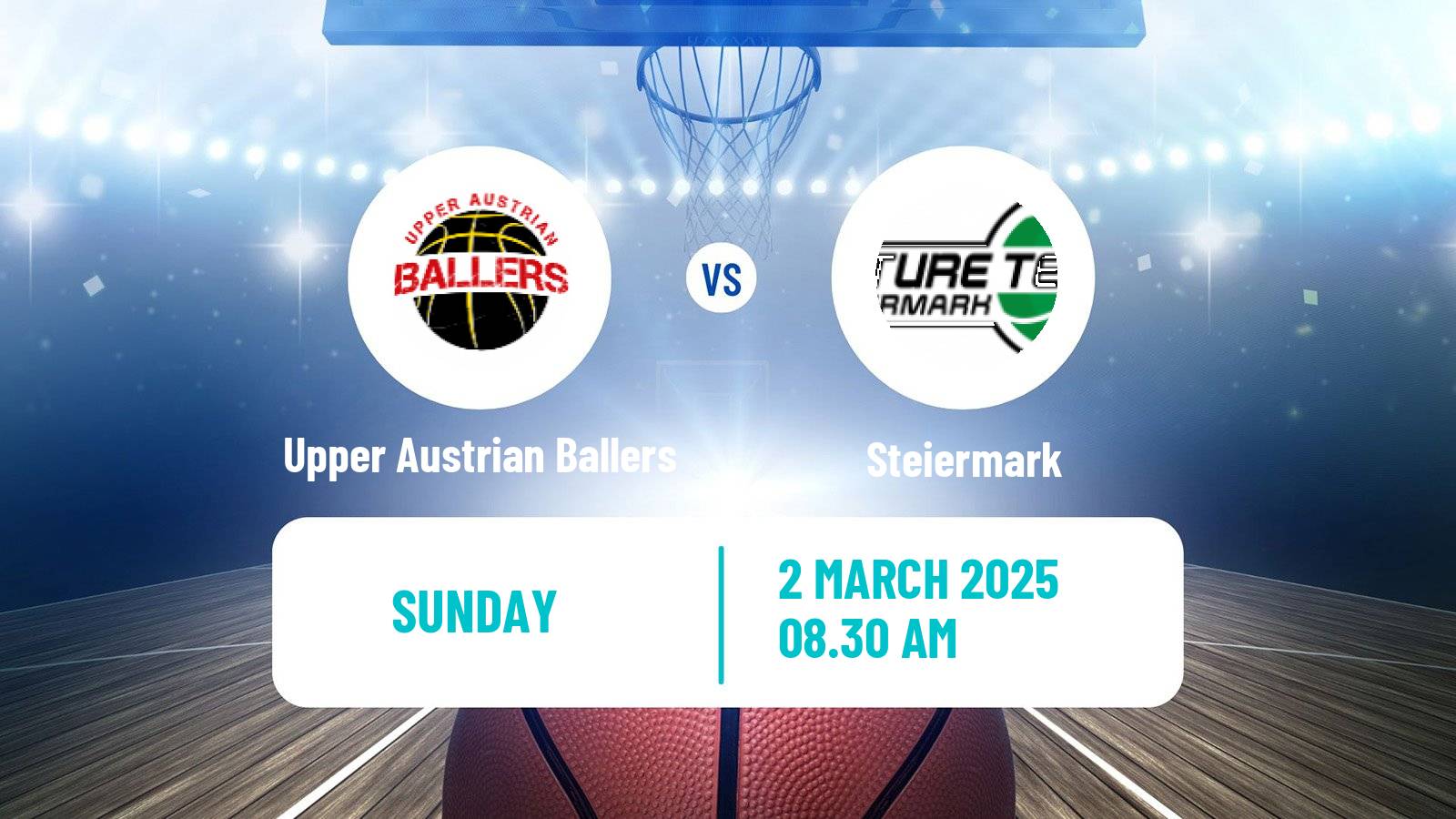 Basketball Austrian Zweite Liga Basketball Upper Austrian Ballers - Steiermark