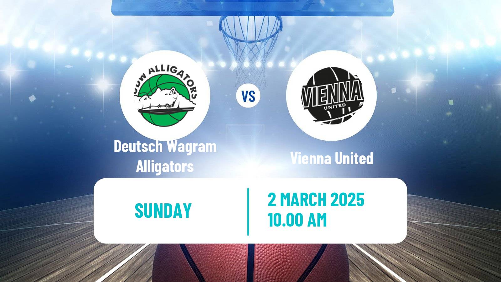 Basketball Austrian Zweite Liga Basketball Deutsch Wagram Alligators - Vienna United