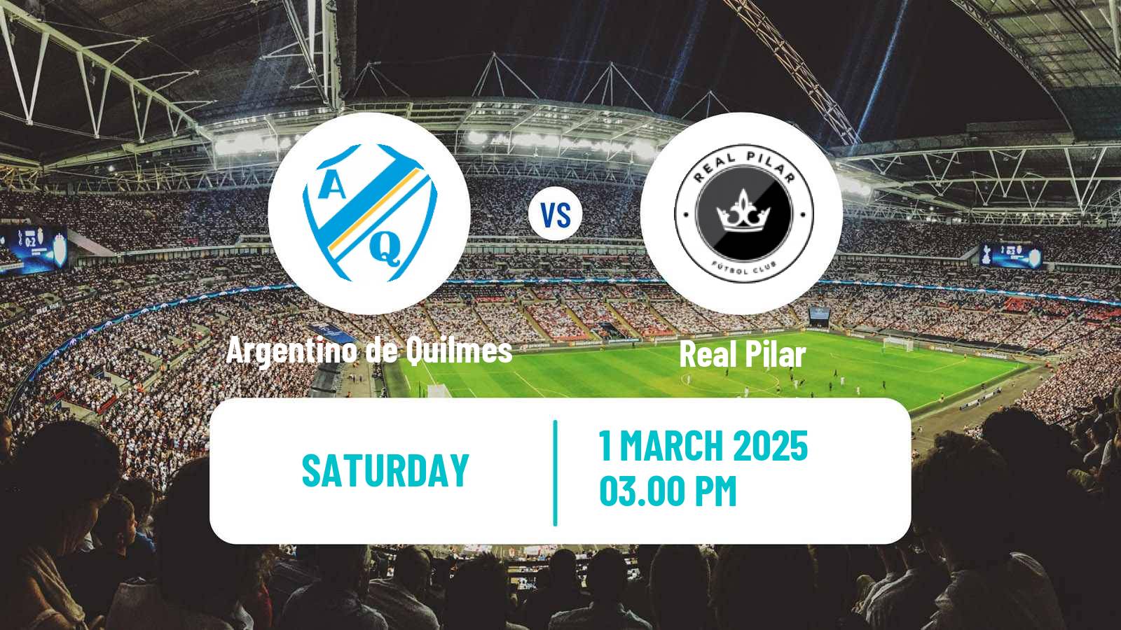 Soccer Argentinian Primera B Argentino de Quilmes - Real Pilar