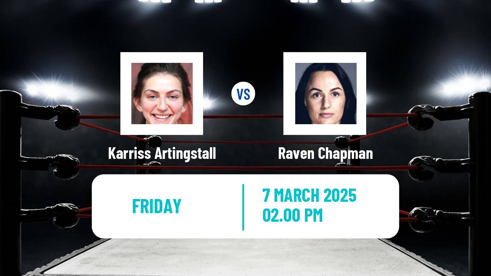 Boxing Featherweight Others Matches Women Karriss Artingstall - Raven Chapman