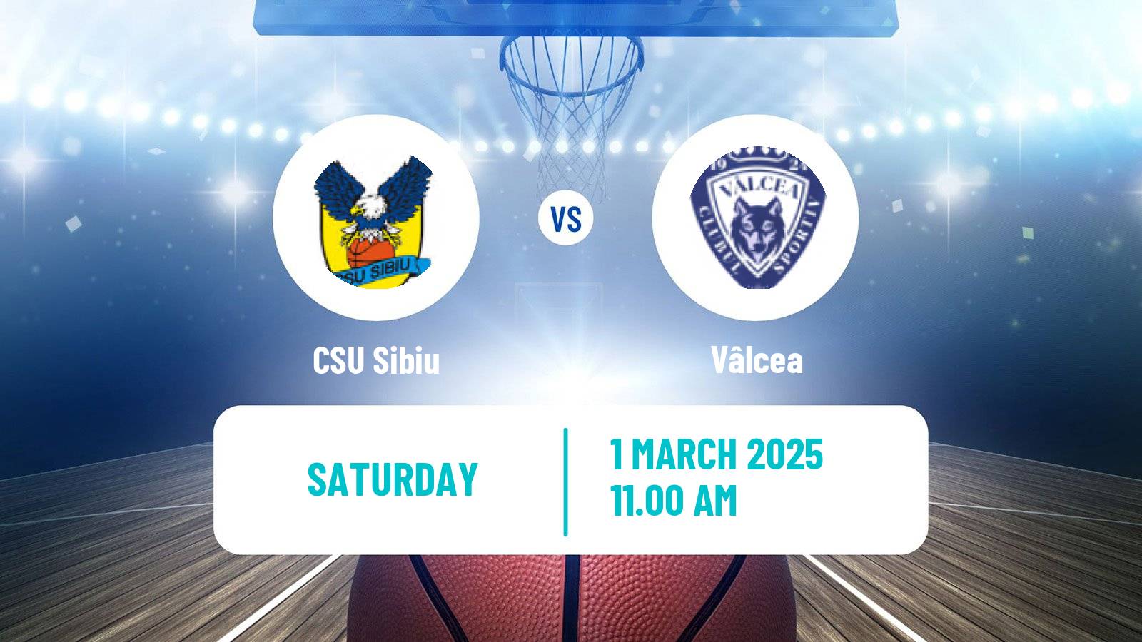 Basketball Romanian Divizia A Basketball CSU Sibiu - Vâlcea