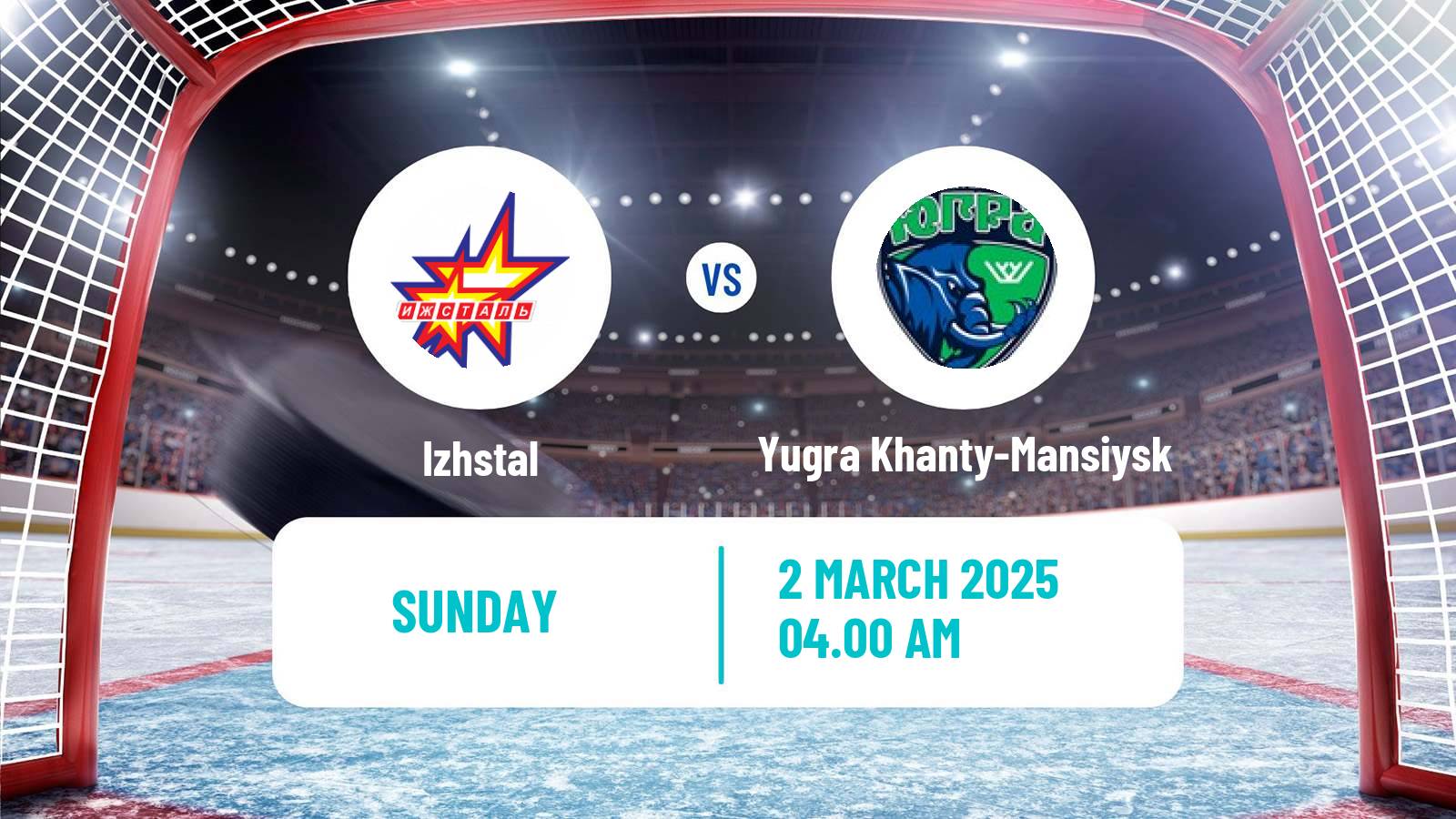 Hockey VHL Izhstal - Yugra Khanty-Mansiysk