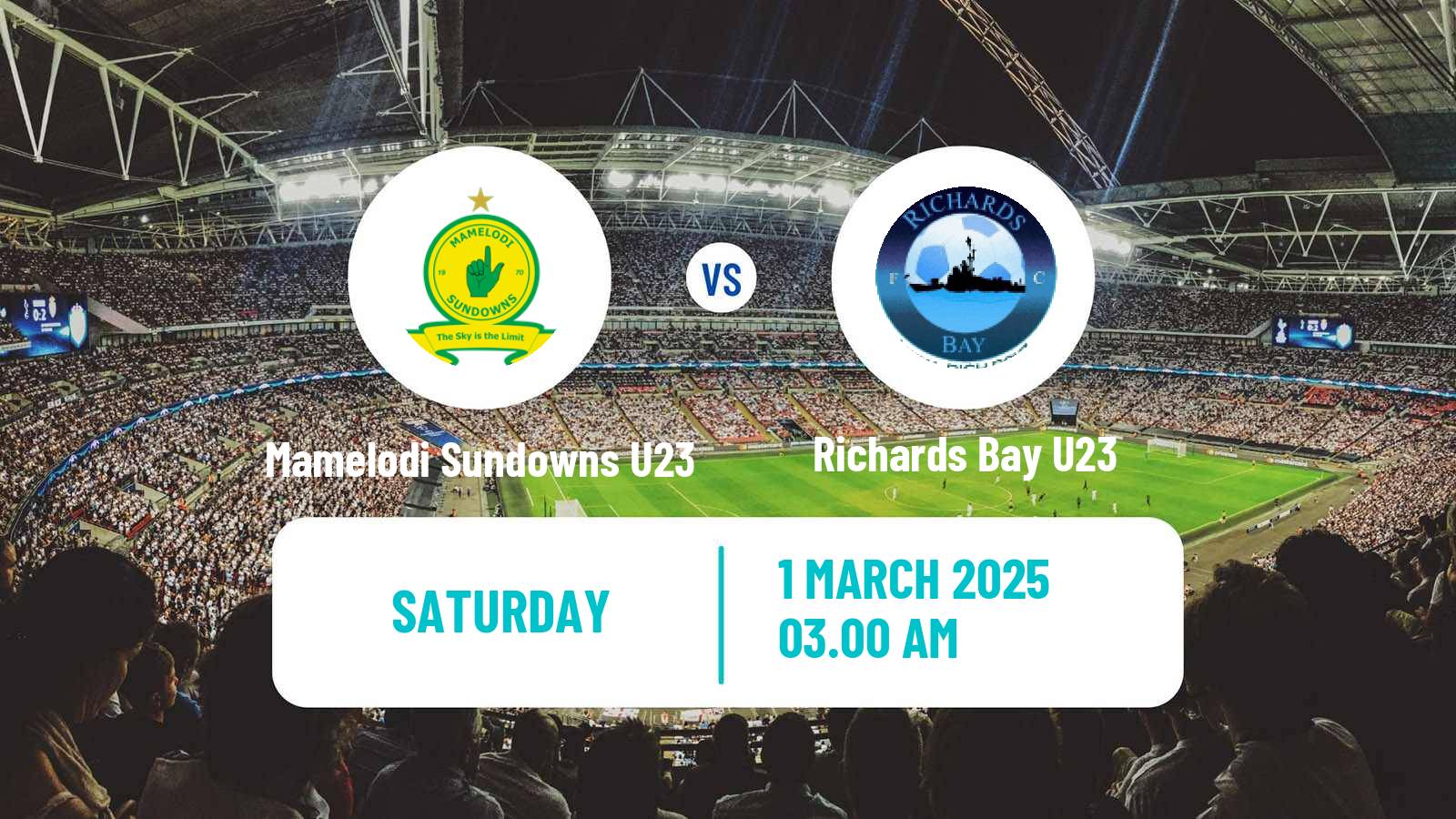 Soccer South African Diski Challenge Mamelodi Sundowns U23 - Richards Bay U23