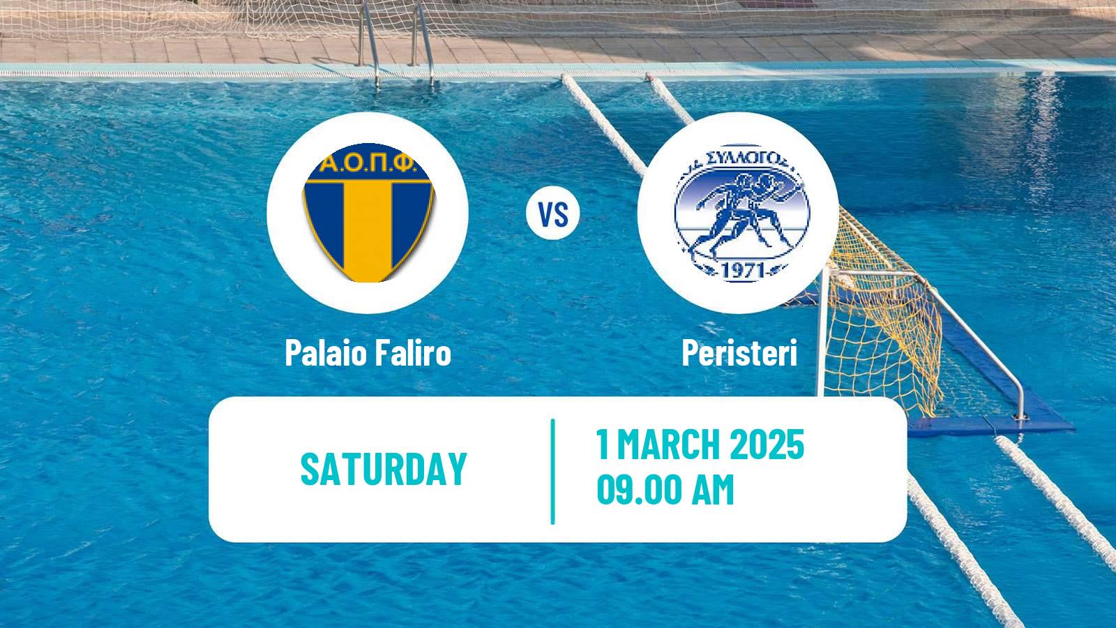 Water polo Greek A1 Water Polo Palaio Faliro - Peristeri