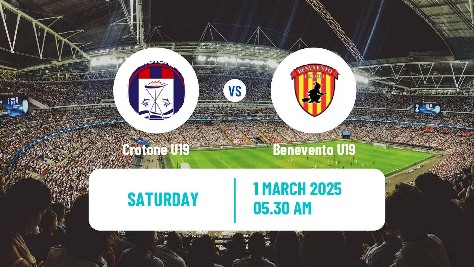 Soccer Italian Primavera 2 Crotone U19 - Benevento U19