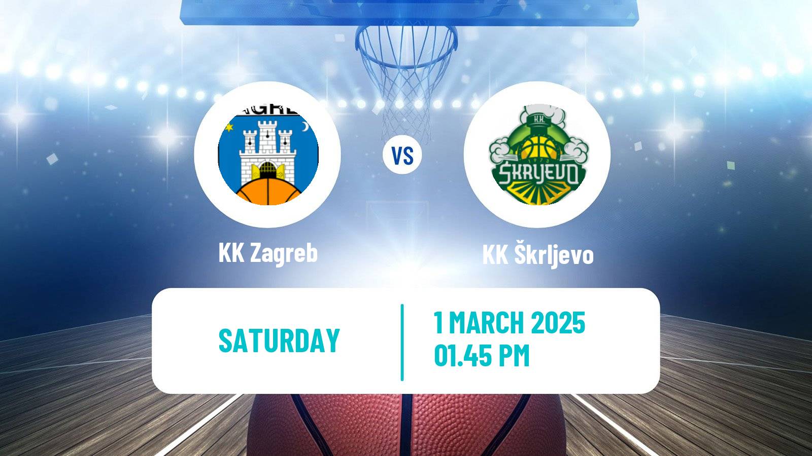 Basketball Croatian Prva Liga Basketball Zagreb - Škrljevo